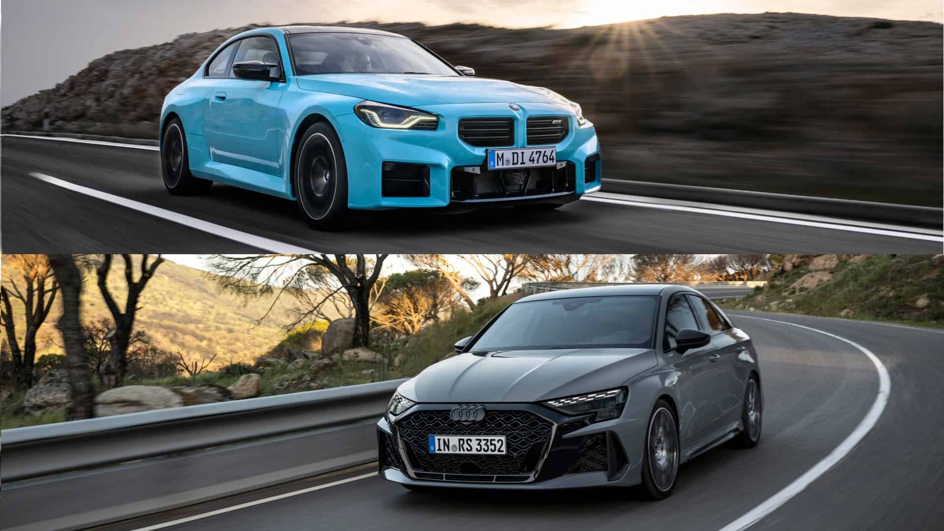 BMW M2 xDrive vs. Audi RS3 Photo Comparison: AWD Rivals Face Off